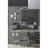 Kagu Corner Flavia Plus Köşe Takımı Berjerli Gri