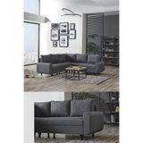 Kagu Corner Flavia Plus Köşe Takımı Koyu Gri