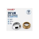 KAHEY 35’Lik 3.5cm Batarya Kartuşu Baskı Somunu+ Krom Ayna