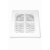KAHEY Banyo Wc ve Baca Kapağı Plastik Izgaralı Menfez 17X17 Cm