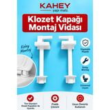 Kahey Klozet Kapağı Montaj Vidası Alttan Sıkmalı