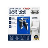 KAHEY Klozet Kapak Montaj Vidası Üstten Sıkmalı Metal - Krom Paslanmaz