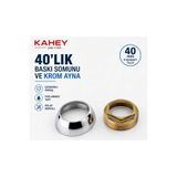 KAHEY Mix Aç Kapa Batarya Kartuşu Baskı Somunu 4cm 40 Lık+Krom Ayna