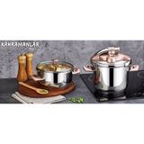 Kahraman KAH 2145 Rosegold 4+6 lt Düdüklü Tencere Seti