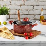 Kahramanlar 24 cm Kiremit Teflon Derin Tencere