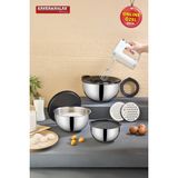 Kahramanlar Chef Mix 9 Parça Rendeli Karıştırma ve Saklama Kabı Seti