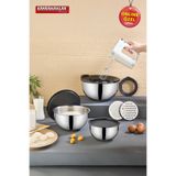 Kahramanlar Chef Mix 9 Parça Rendeli Karıştırma ve Saklama Kabı