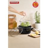 Kahramanlar Cips Chef 22 cm Emaye Kızartma Tenceresi