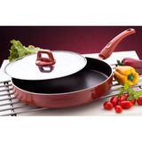 Kahramanlar Kiremit Teflon Balık Tava 28 cm - Kırmızı