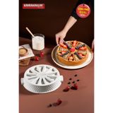 Kahramanlar Lizbon Beyaz Döküm Kek Kalıbı Titanyum 28 Cm