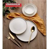 Kahramanlar Zühre Gold Yaldızlı 55 Parça Yemek Takımı