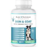 Kahu Naturals Kahu &coat, Deri Tüy Sağlığı Takviye, Bira Mayası, Sarımsak, Mos, Spirulina, 60 Tablet - Standart