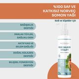 Kahu Naturals Pure Salmon Vitality %100 Doğal Norveç Somon Balık Yağı, Omega 3 ve 6, E Vitamini, Kedi ve Köpek, 250 ml
