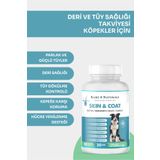 Kahu Naturals Spiritually Connected Skin&Coat, Deri ve Tüy Sağlığı Takviye, Bira Mayası, Sarımsak, MOS, Spirulina, 60 Tablet