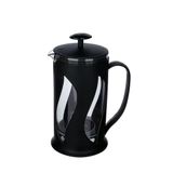 Kahve & Çay Presi, Paslanmaz Metal Süzgeçli Coffee French Press, Bitki Çayı Demliği 500 ml (Siyah)
