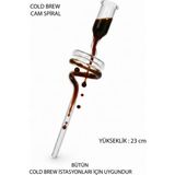 Kahve Damıtma - Cam Spiral - Cold Brew - Soğuk Kahve Demleme Haznesi - Cam Yedek Parça - 100 g