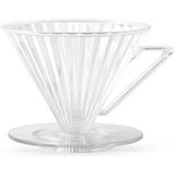 Kahve Damlatıcı, V60 Yeniden Kullanılabilir Koni Damla Demleme Kahve Filtre Kupası Barista Için, Pctg Güvenli Malzeme, 1-2 Bardak, Şeffaf FC5805