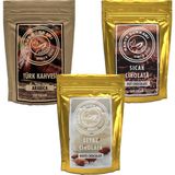 Kahve Dükkanı 1X100 gr Orta Kavrulmuş Türk Kahvesi 1X100 gr Sıcak Çikolata 1X100 gr Beyaz Çikolata