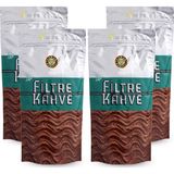 Kahve Dünyası 250 gr x 4'lü Filtre Kahve - Türkiye Menşeli, %100 Öğütülmüş ve Yoğun Aromalı Kavrulmuş Kahve Çekirdekleri - 1 kg