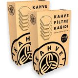 Kahve Dünyası 2'li Paket Filtre Kahve Kağıdı (80 Adet) - Türkiye Üretimi, Nötr Tat, French Press ve Filtre Makineleri için Uygun - 1 Paket