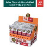 Kahve Dünyası 2si1 Arada Klasik Kahve 40 x 12 gr x 8 Adet