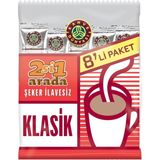 Kahve Dünyası 2si1 Arada Klasik Kahve 8 x 12 gr x 5 Şeker İlavesiz Sade Lezzet