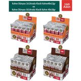 Kahve Dünyası 3ü1 Arada Klasik Kahve 40 x 18 gr x 2 Adet ve 2si1 Arada Klasik Kahve 40 x 12 gr x 2 Adet - Öğütülmüş