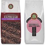 Kahve Dünyası Espresso Çekirdek Kahve 1 kg + Karamel Aromalı Çekirdek Kahve 1 kg - 1 Paket