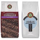 Kahve Dünyası Espresso Çekirdek Kahve 1 kg ve Vanilya Aromalı Çekirdek Kahve 1 kg Fırsat Paketi - Çekirdek (Öğütülmemiş)
