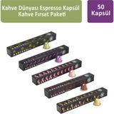 Kahve Dünyası Espresso Kapsül Fırsat Paketi 50 Kapsül - 1 Adet