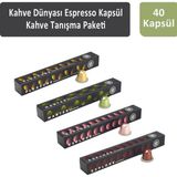 Kahve Dünyası Espresso Kapsül Tanışma Paketi 40 Kapsül - 4 Adet