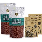 Kahve Dünyası Filtre Kahve 250 gr x 2'li + Filtre Kahve Kağıdı 2'li - 500 gr