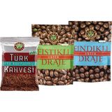 Kahve Dünyası Fındıklı Draje ve Antep Fıstıklı Draje ve Orta Kavrulmuş Türk Kahvesi - 1 Adet