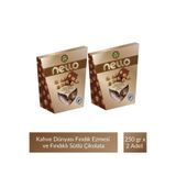 Kahve Dünyası Kahve Dünyası Nello Fındık Ezmesi ve Bütün Fındıklı Sütlü Çikolata 250 gr x 2 Adet