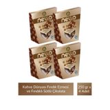 Kahve Dünyası Kahve Dünyası Nello Fındık Ezmesi ve Bütün Fındıklı Sütlü Çikolata 250 gr x 4 Adet