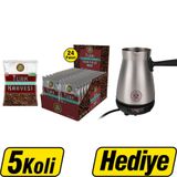 Kahve Dünyası Orta Kavrulmuş Türk Kahvesi 100 g 24'lü x 5 Koli Alımında Elektrikli Cezve Hediye