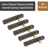 Kahve Dünyası Pleasure Vanilya Aromalı Espresso Kapsül Kahve 50 Kapsül - 50 Adet