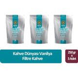 Kahve Dünyası Vanilya Filtre Kahve 250 gr x 3 Adet