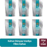 Kahve Dünyası Vanilya Filtre Kahve 250 gr x 6 Adet