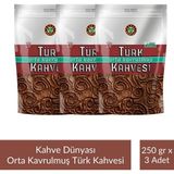 Kahve Dünyası Zıpper Türk Kahvesi Orta Kavrulmuş 250 gr x 4 Adet