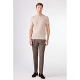 Kahve Düz Slim Fit Casual Erkek Pantolon
