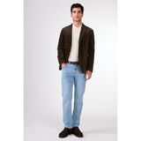 Kahve Kadife Torba Cep Slim Fit Erkek Ceket - 48