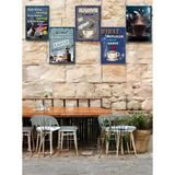 Kahve Keyfini Dekorasyonla Birleştiren 5 Parça (20Cmx29cm) Şık Mdf Tablolar, Duvar Tabloları, Cafe Tabloları , Kahve Köşesi Tabloları , Çerçeve Görünümlü Dekoratif Hediyelik
