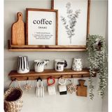 Kahve Köşesi Dekoratif Modern Terek 70 Cm 2 Li Ahşap