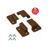 Kahve Pimapen Pencere Sineklik Montaj Aparatı Köşe Bağlama Pabucu 5 Set 10x20 Profil İçin