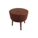Kahve Puf Koltuk Bench Tabure – Dekoratif Ahşap Ayaklı | Doğal & Modern Stil