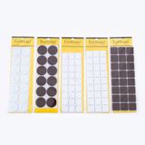 Kahve Rengi Yapışkanlı Keçe; Mobilya Masa Sandalye İçin 1 Paket Daire / Kare