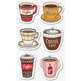 Kahve Sticker Telefon Laptop Notebook Tablet Defter Matara Stiker Etiket ST1393