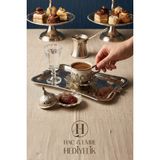 Kahve Sunum Seti | Kahve Sunum Tepsisi | Söz Nişan Damat Kahve Seti | Gümüş Kahve Fincanı Su Bardağı Lokumluk ve Kahve Sunum Tabağı Seti