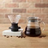 Kahve Sürahisi Ks-Ayarlı Cam Dripper Seti-Kağıt Filtre Seti
